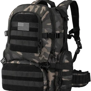 50L Tactical Backpack Military Style Hiking Rucksack
