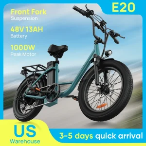 1000W E20 E Bike | 48V 13Ah Removable Battery, 7-Speed