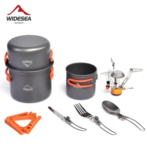 Camping Cookware Set/Burner/Folding Knife Fork