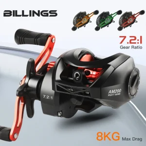 Baitcasting Reel 8KG Max Drag Magnetic Brake System