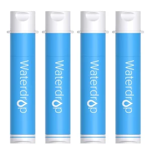 Survival Water Purifier, 0.1 Micron Filtration 4 Pack