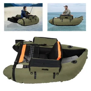 Inflatable Fishing Boat Adjustable Backrest 130kg/286.6lbs