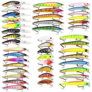 43pcs Minnow Fishing Lures Kit -
